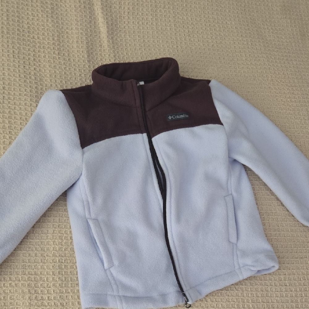 Columbia 3T Light Lilac and Rich Purple Fleece Jacket